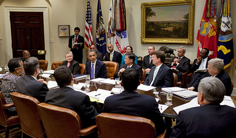 The Council on Veterans Employment updates the President on the progress of the Veterans Employment Initiative.