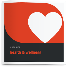 Brochure cover for health and wellness