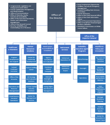 Organization Chart. Full text description in the link below.